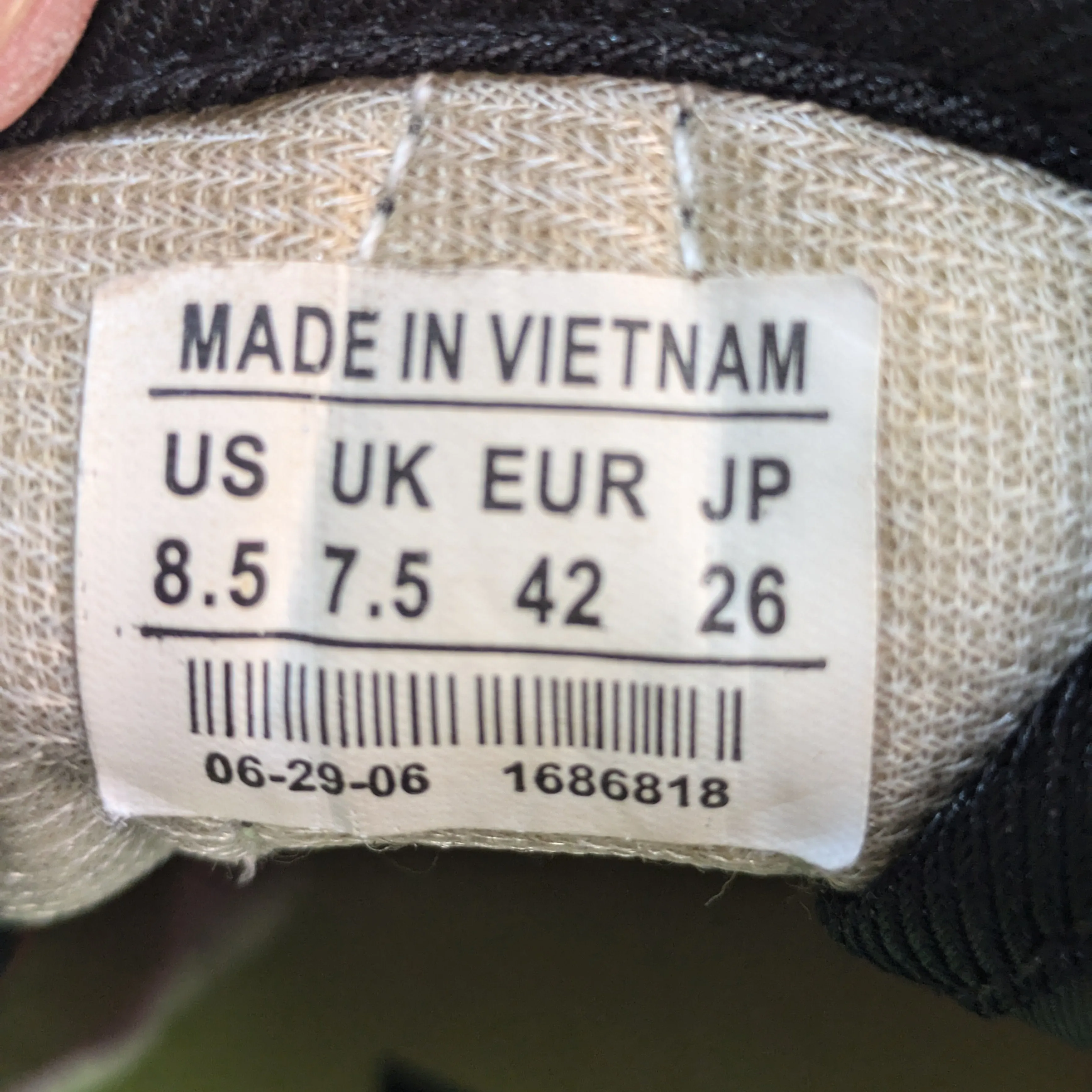 Nike Cortez Black Trainers Size UK 7.5 / EU 42 / US 9.5