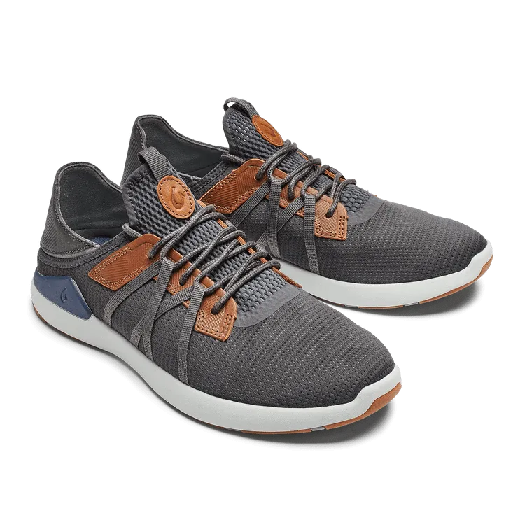 OluKai Men's Mio Li Sneakers- Pavement/ Vintage Blue