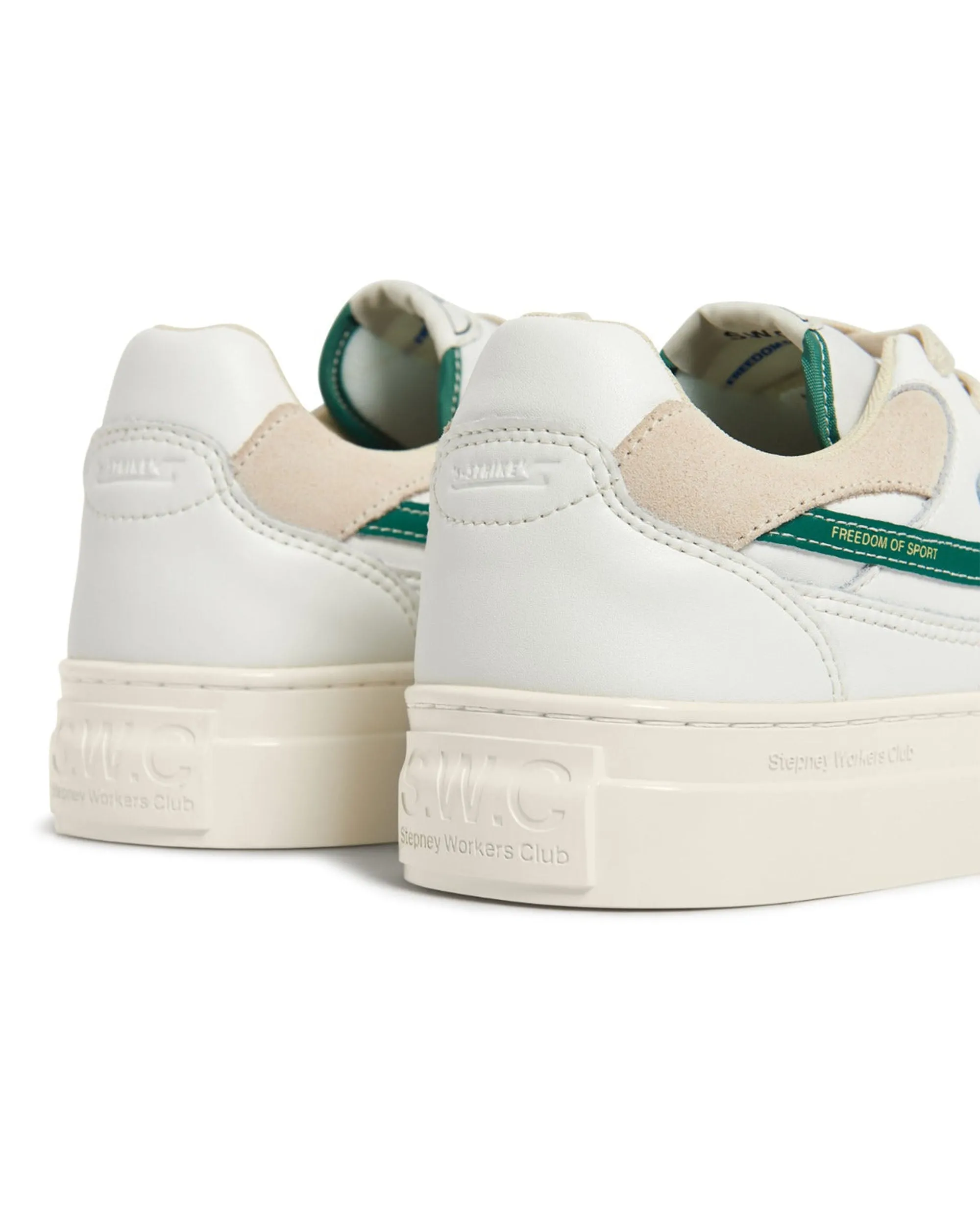 Pearl S-Strike Leather - White / Green