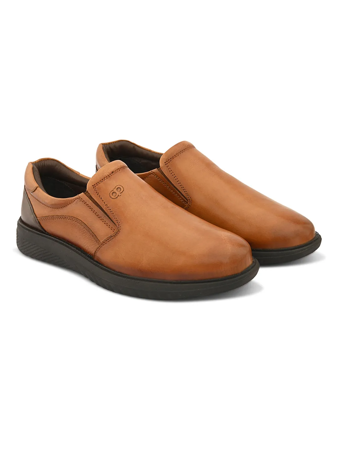 Pelle Albero Extralight Comfortable Tan Leather Shoes