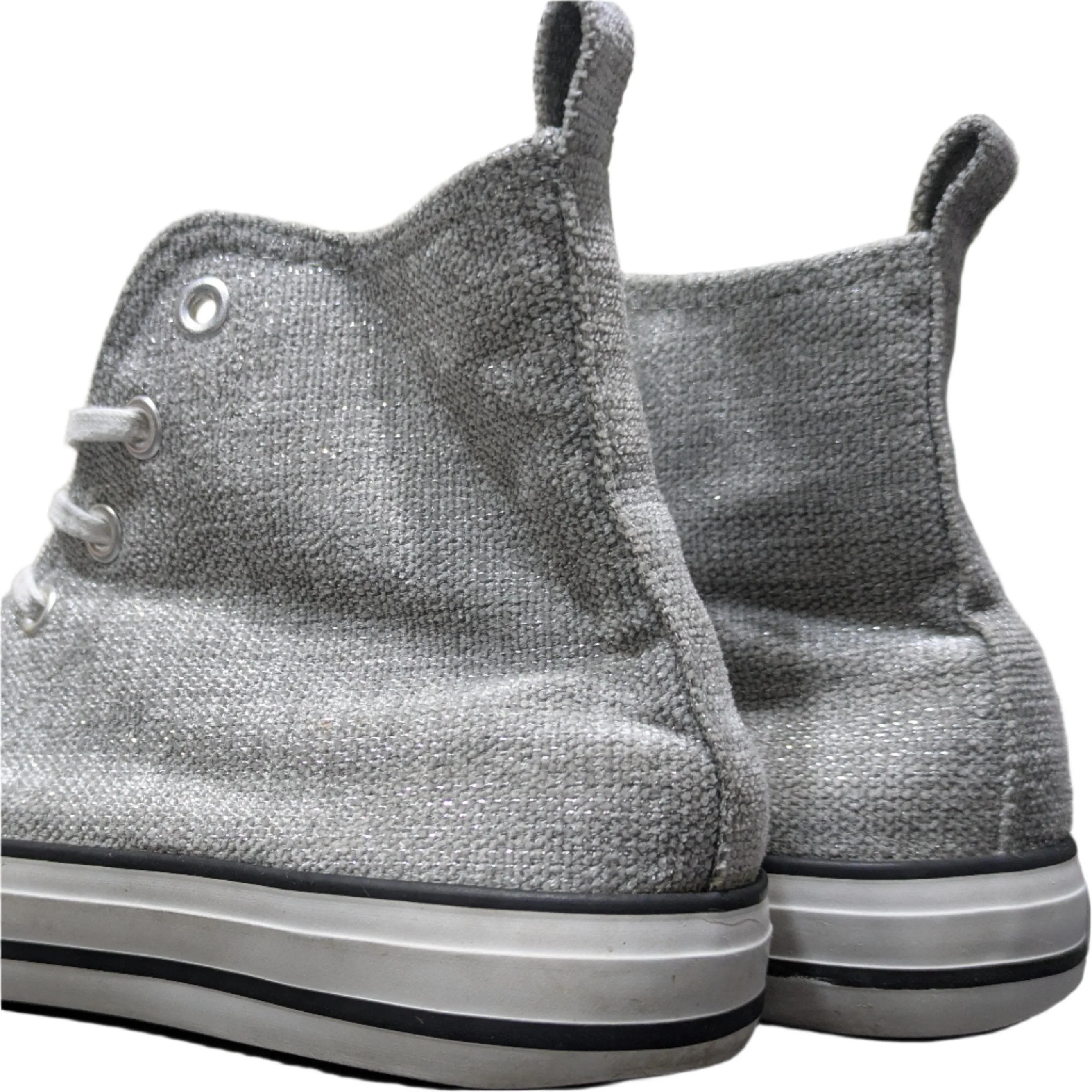 Primark Grey Chuck Taylor All Star High Top Trainers Size UK 4 / EU 37 / US 6