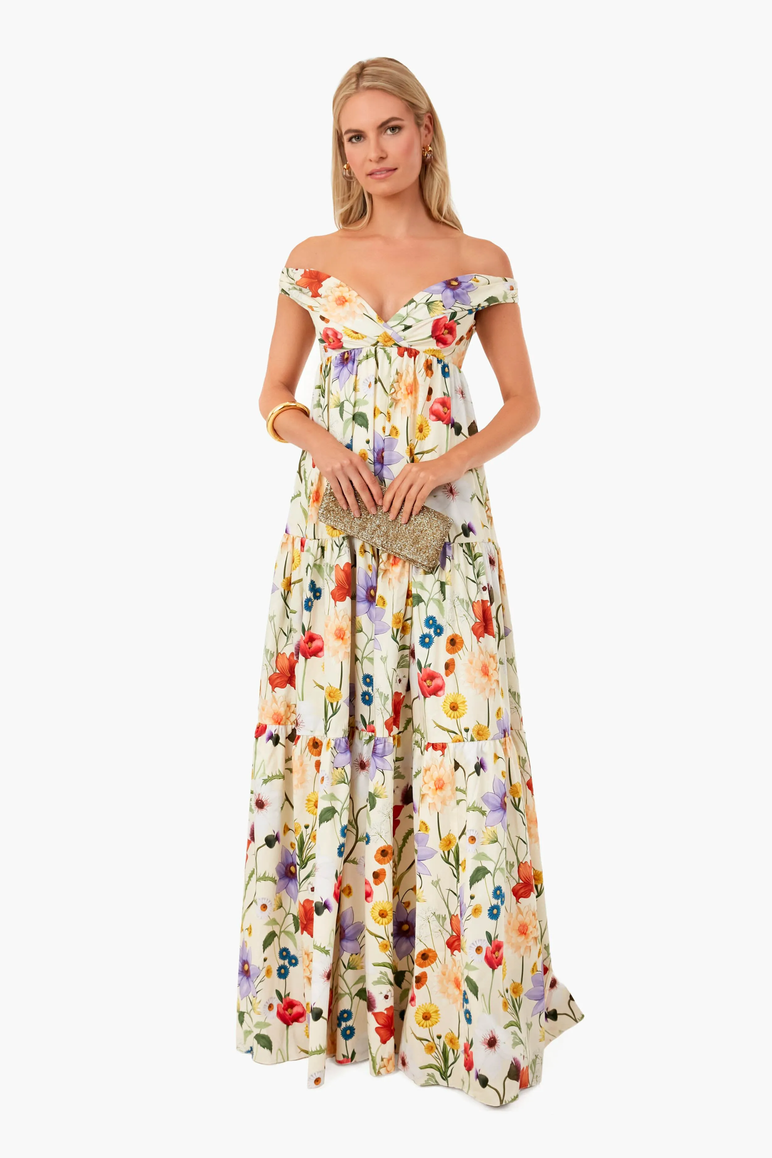 Ravello Cream Athena Cotton Dress