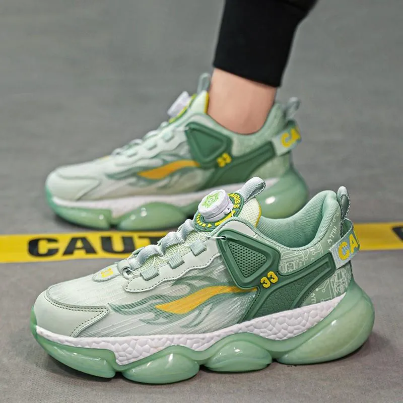 Rotating Button Breathable Sneakers