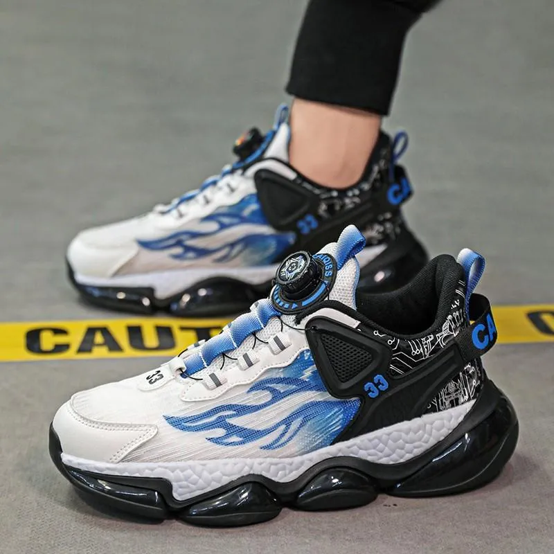Rotating Button Breathable Sneakers