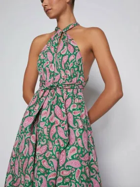 Scanlan Theodore Paisley Halter Maxi Dress