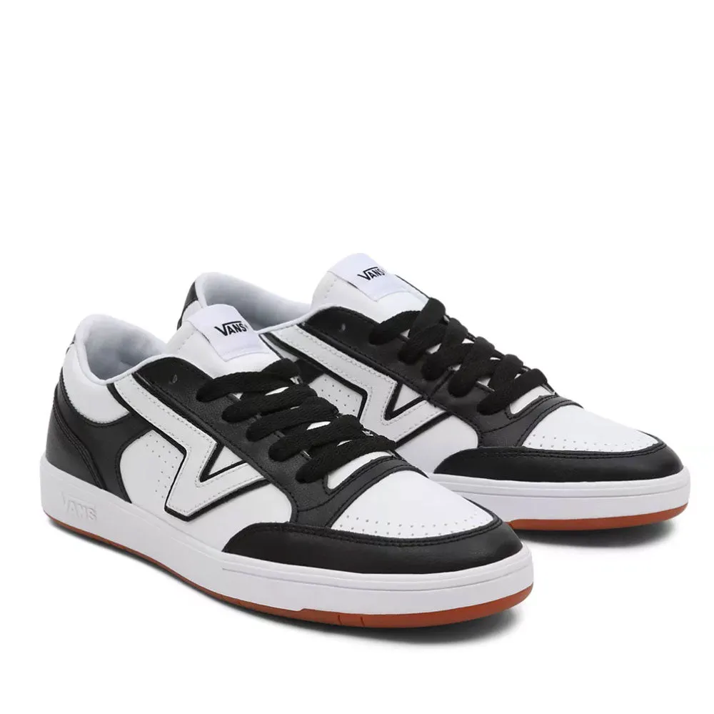 Scarpe Uomo VANS Sneakers Lowland CC Two Tone in Pelle colore Black e White