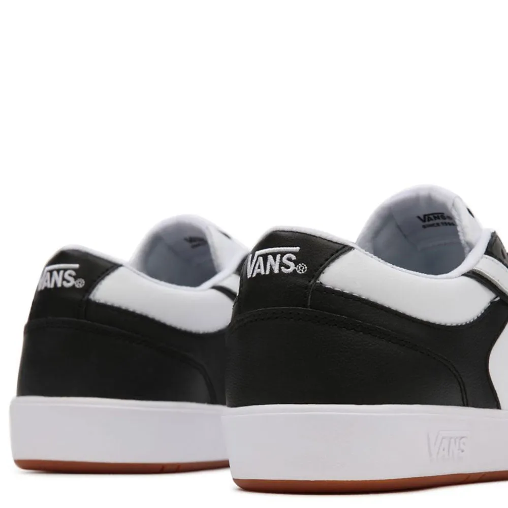 Scarpe Uomo VANS Sneakers Lowland CC Two Tone in Pelle colore Black e White