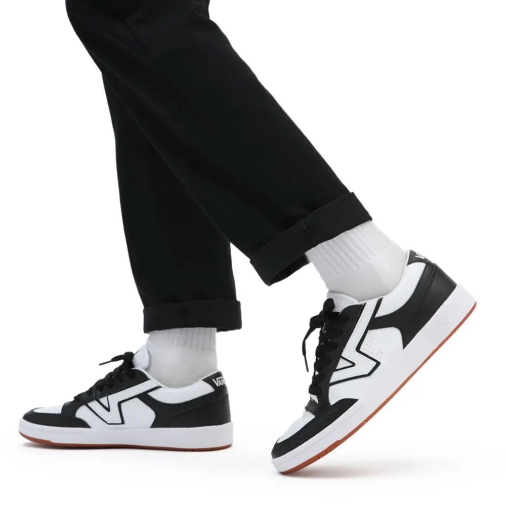 Scarpe Uomo VANS Sneakers Lowland CC Two Tone in Pelle colore Black e White