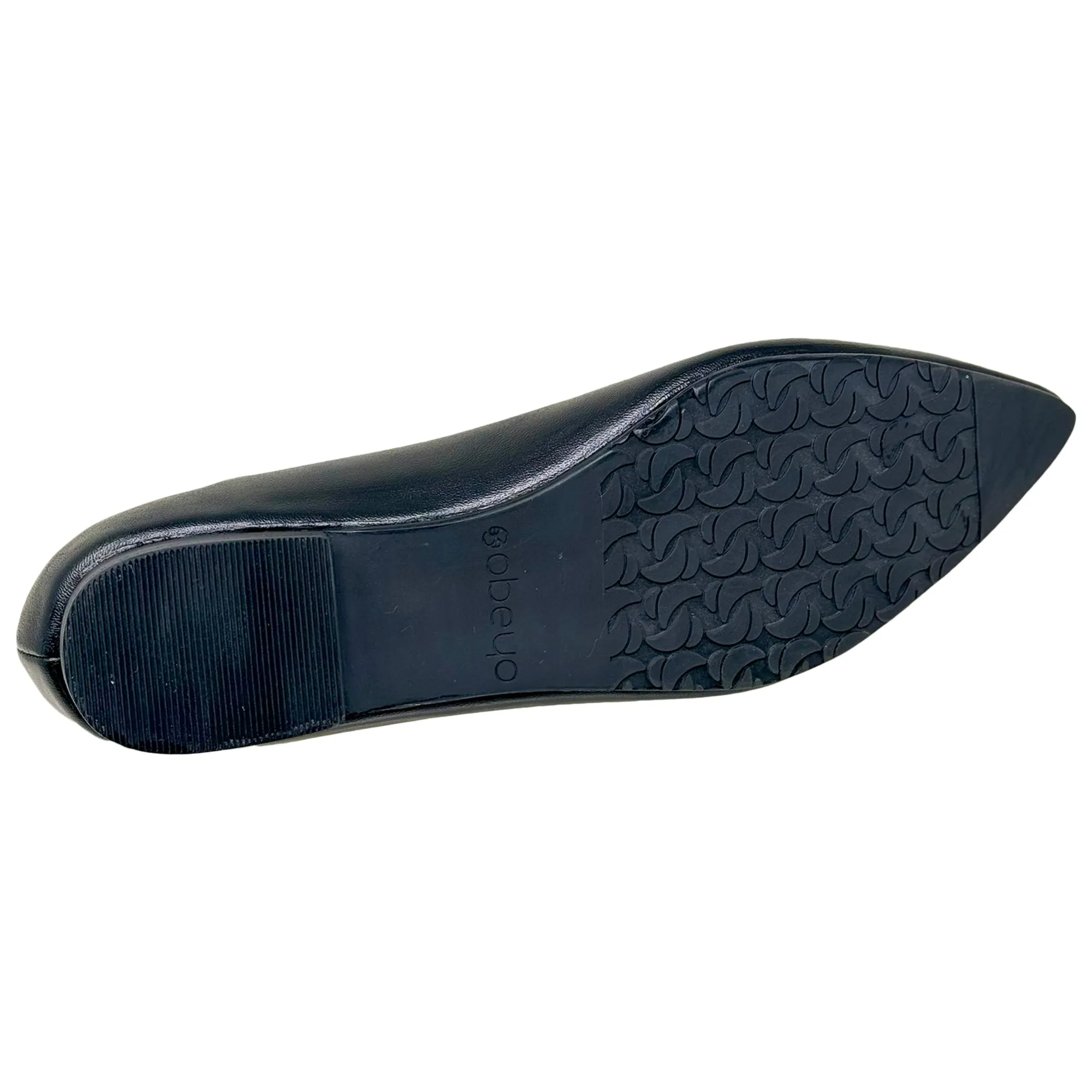 SOBEYO Women's Pointed Toe Flat Genuine Leather Memory Foam Cushion