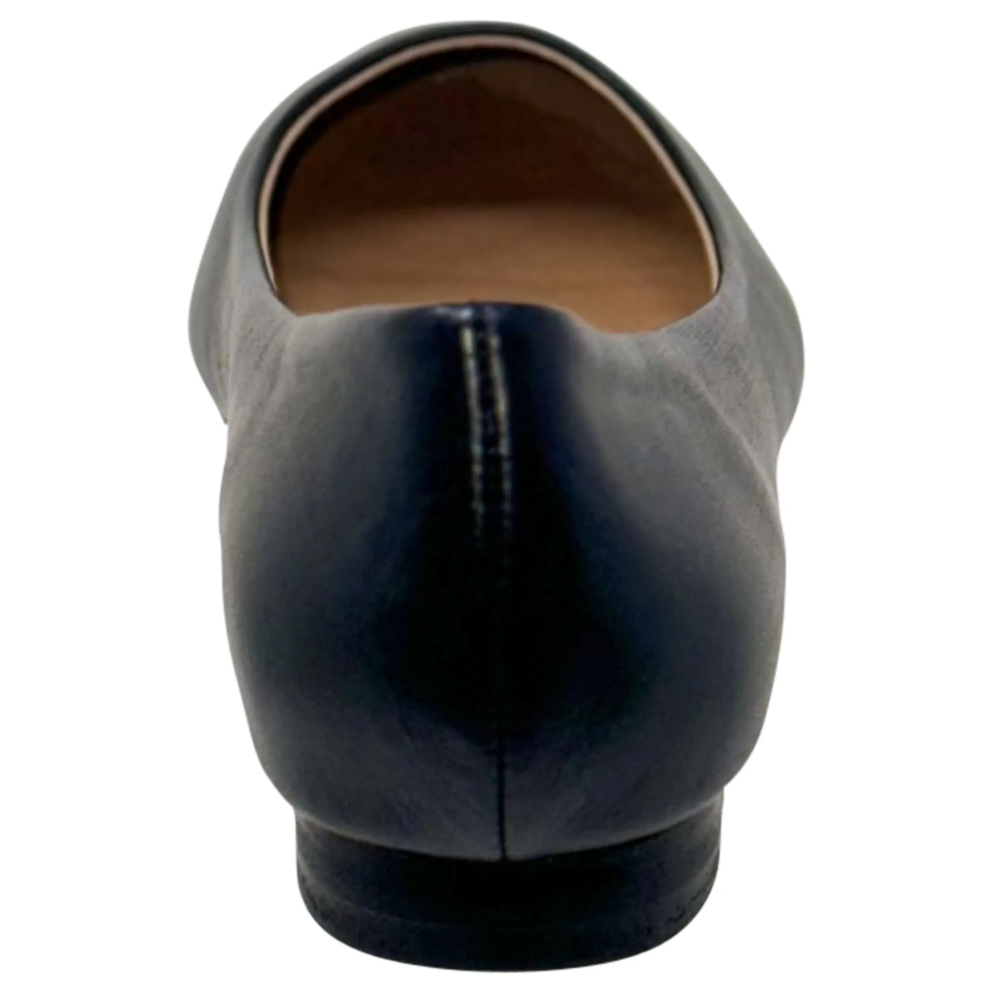 SOBEYO Women's Pointed Toe Flat Genuine Leather Memory Foam Cushion