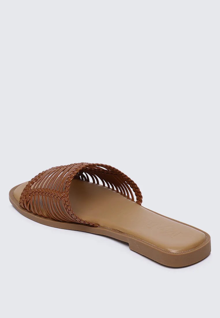 Spring Comfy Sandals In Brown