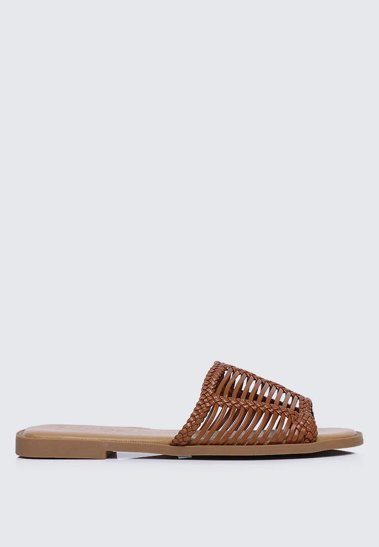 Spring Comfy Sandals In Brown
