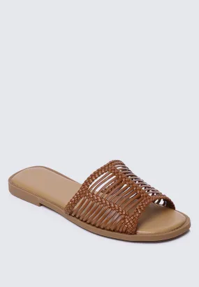 Spring Comfy Sandals In Brown