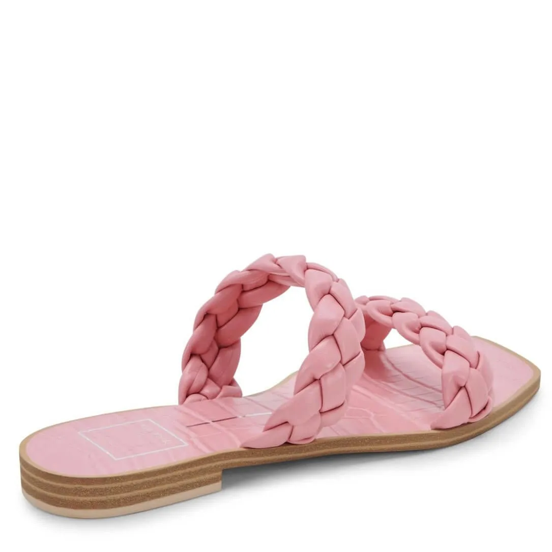The Rose Sandal: Pink Twisted Rope Style Sandals