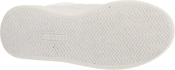 Tommy Hilfiger GEMMY High Top Sneaker White Lace Up Rounded Toe Walking Shoe Bootie