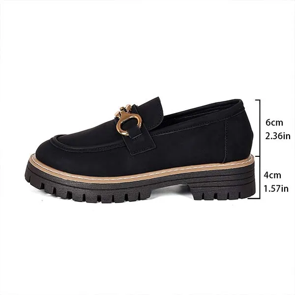 Women's Buckle Thick Sole Low Top Shoes 34480556C