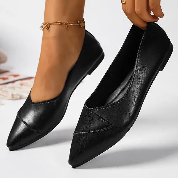 Women's Fashionable Pointed Toe Flat Shoes 61006209S