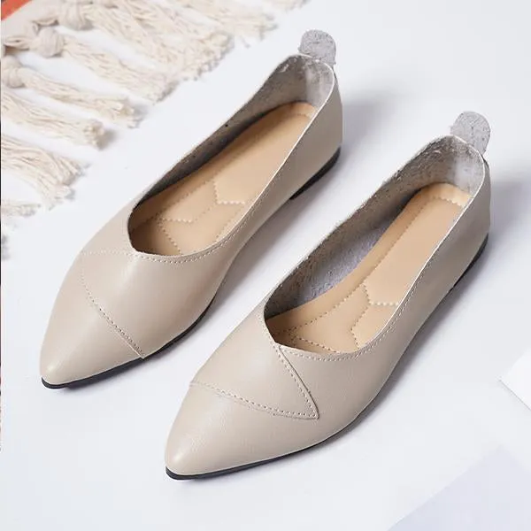 Women's Fashionable Pointed Toe Flat Shoes 61006209S