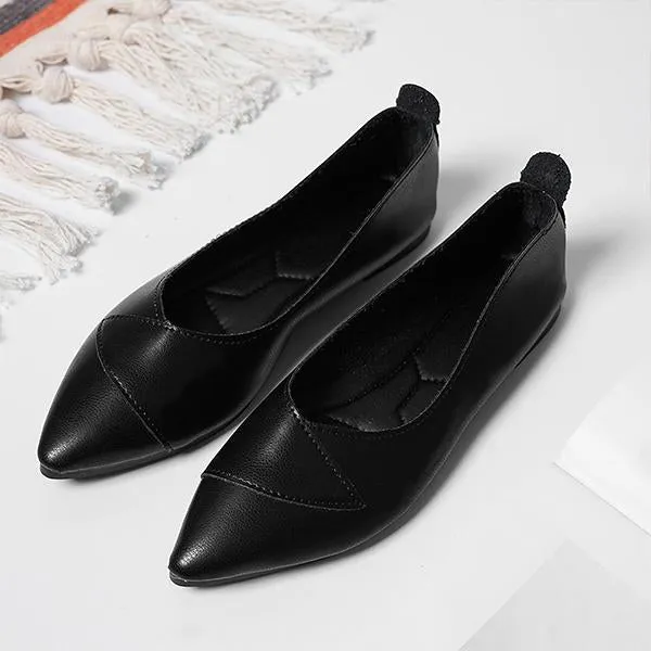 Women's Fashionable Pointed Toe Flat Shoes 61006209S