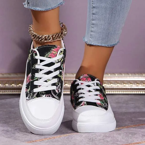 Women's Flat Casual Canvas Shoes 81233592C