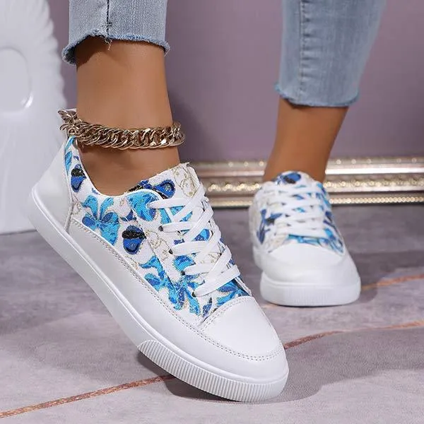 Women's Flat Casual Canvas Shoes 81233592C