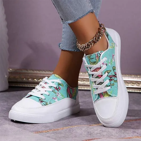 Women's Flat Casual Canvas Shoes 81233592C