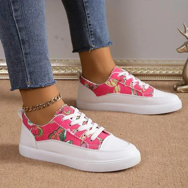 Women's Flat Casual Canvas Shoes 81233592C