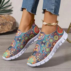 Women's Graffiti Slip-On Loafers 36755525C