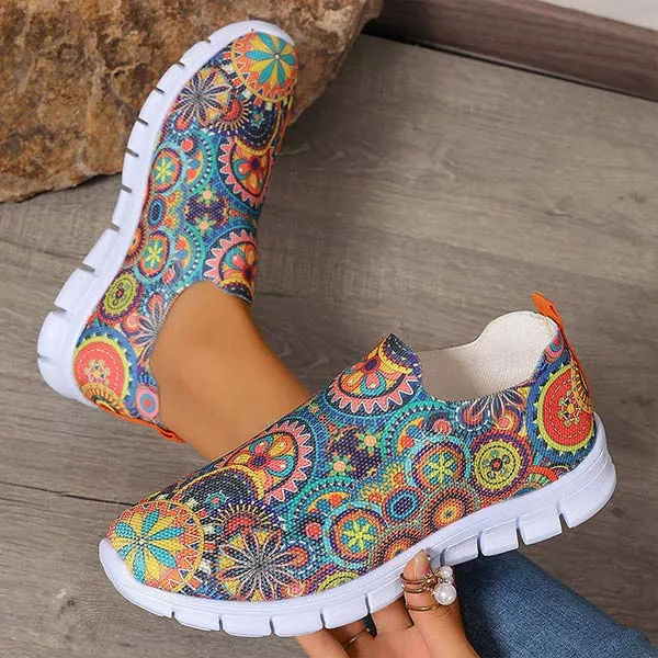 Women's Graffiti Slip-On Loafers 36755525C