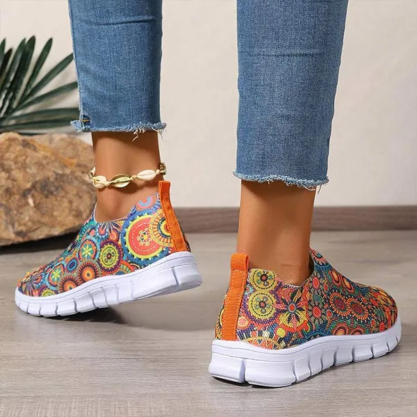 Women's Graffiti Slip-On Loafers 36755525C