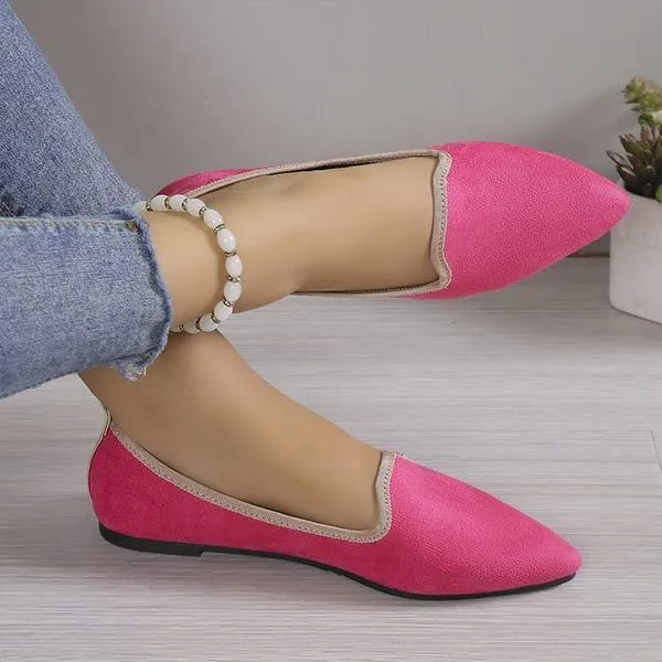 Women's Pointed-Toe Shallow Mouth Flats 22205909C
