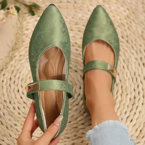 Women's Vintage Buckle Strap Flats 11738733C